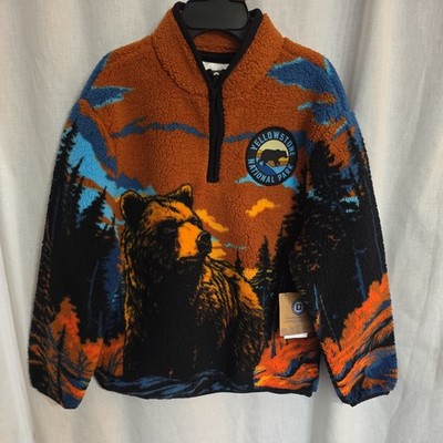 Child's Size 6/7  Zip Pullover With Pockets Yellowstone Nat Park NWT 