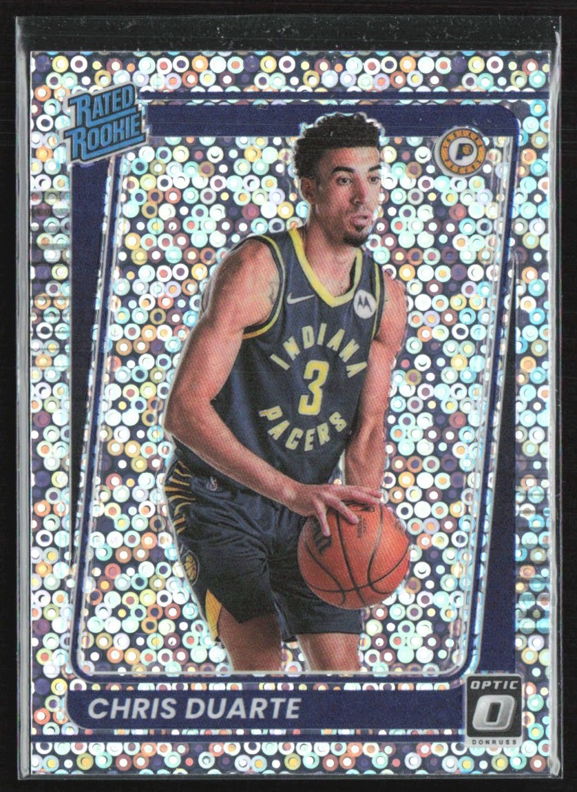 Chris Duarte 2021-22 Donruss Optic Rated Rookie Fast Break RC #173 Indiana