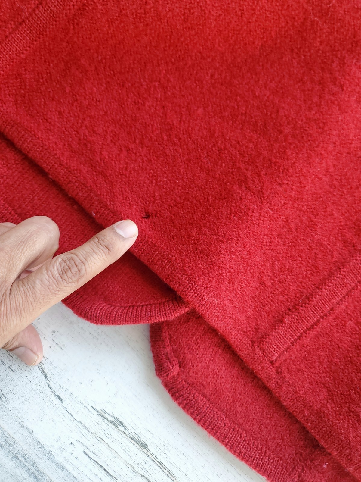 Vintage Pendleton Red Wool Sweater Button Embroid… - image 7