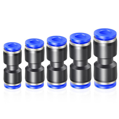 Pneumatik Schlauchanschluss Set 60tlg 4 6 8 10 12mm Push to Connect PU gerade