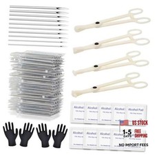 Body Piercing Kit - 43Pcs Professional Piercing Tool Kit with 12G 14G 16G 18G