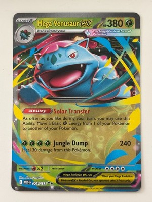 Mega Venusaur ex 003/132 Me01: Mega Evolution Holo