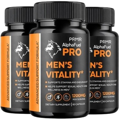 (3 Pack) AlphaFuel Pro Male Support Formula Supplement Alpha Fuel Pro 180 Caps
