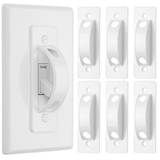 Bates- Light Switch Guard Cover, Toggle Switch Cover, Light Switch 6 Pack White