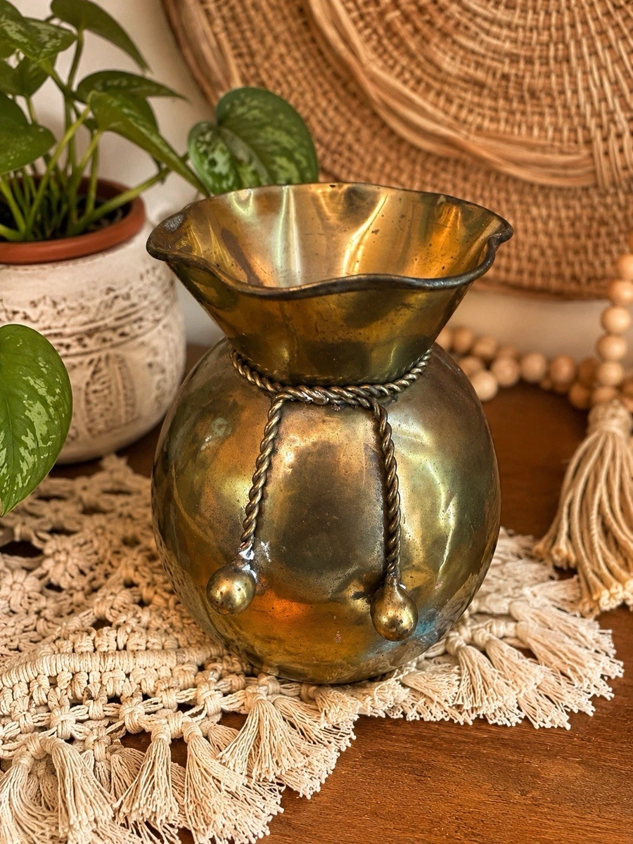 Vintage Brass Vase India Indiana Collectible Vases for sale | eBay