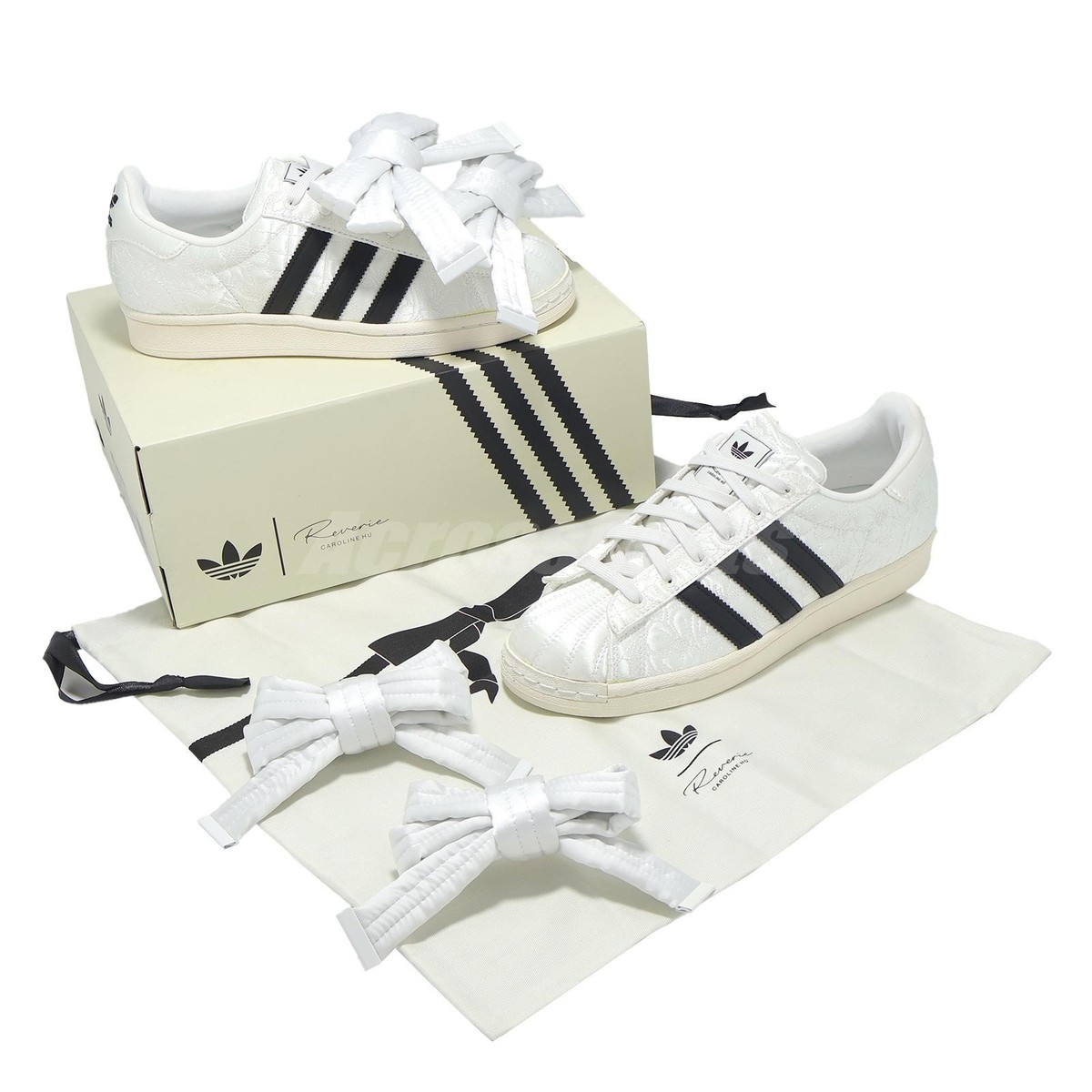adidas x Caroline Hu Superstar W White Black Women Casual 