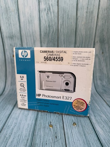 HP Photosmart E327 5.0MP Compact Digital Camera Silver Boxed Digi cam y2k - Picture 13 of 17