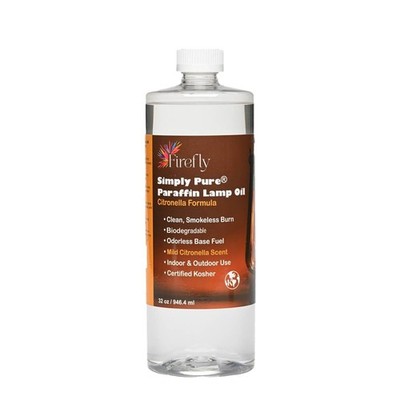 Fuel Premium Liquid Paraffin Lamp Oil for Indoor Use 32 oz - Indoor Smokeless...