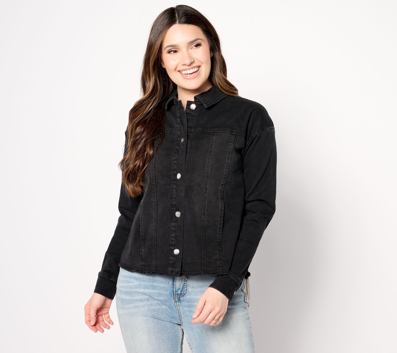 Women with Control Women's Jacket Sz L Black A667975