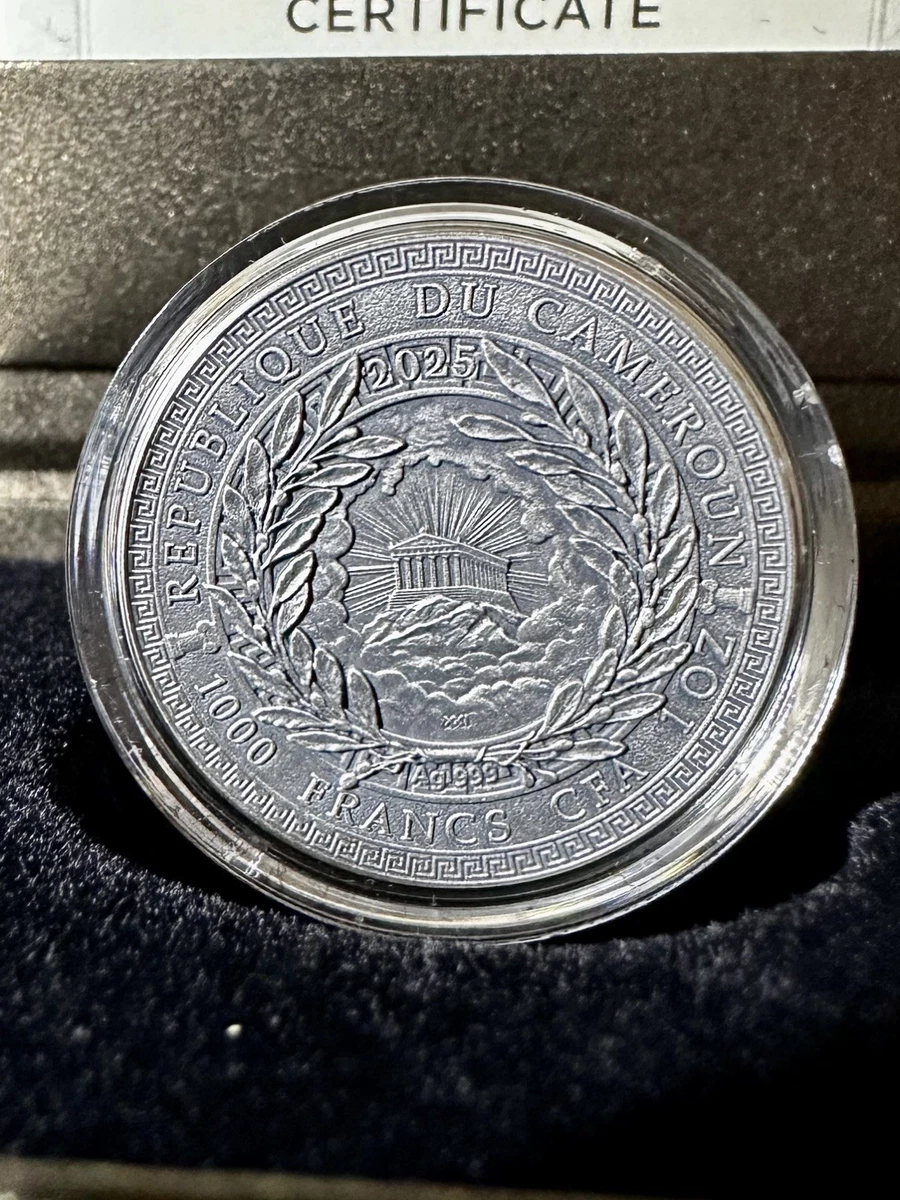 Moneda de Plata .999 envejecida La gran mitología griega Ícaro