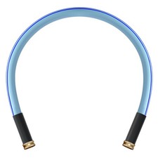 Female to Female Heavy Duty Garden Hose 3 ft x 5/8 inch Blue Water H...