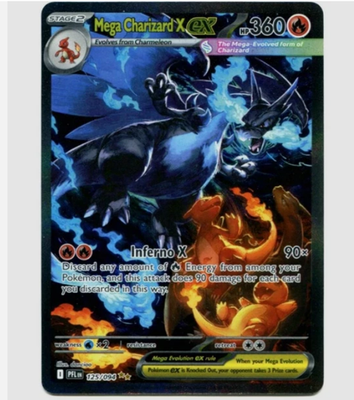 #ad Pokemon TCG Mega Charizard X Ex SIR Full Art Me02 Phantasmal Flames 125 094 NM $55.79