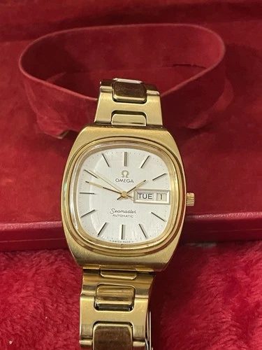 VINTAGE MENS OMEGA SEAMASTER AUTOMATIC TV DIAL WATCH REF 166.0213 BOX FREEPOST