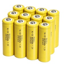 12X Rechargeable AA Batteries 1.2v 300mAh Cell Ni-CD Button Top for Solar Lights 1.00 per gallon