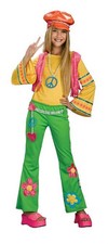 60's Flower Power Hippie Costume Tween Girls