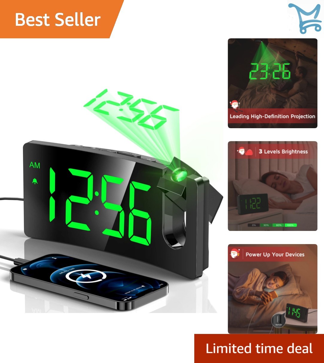 Digital With 180&deg; Rotatable Projector Brightness Dimmer