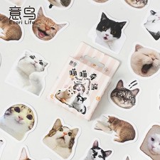 45pcs Kawaii Cat Dog Daily Life Mini Paper Stickers Set Scrapbooking Journal