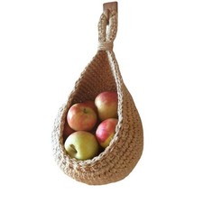 Home Kitchen Woven Basket Hanging Storage 6 Size Baskets Cotton Rope Eco