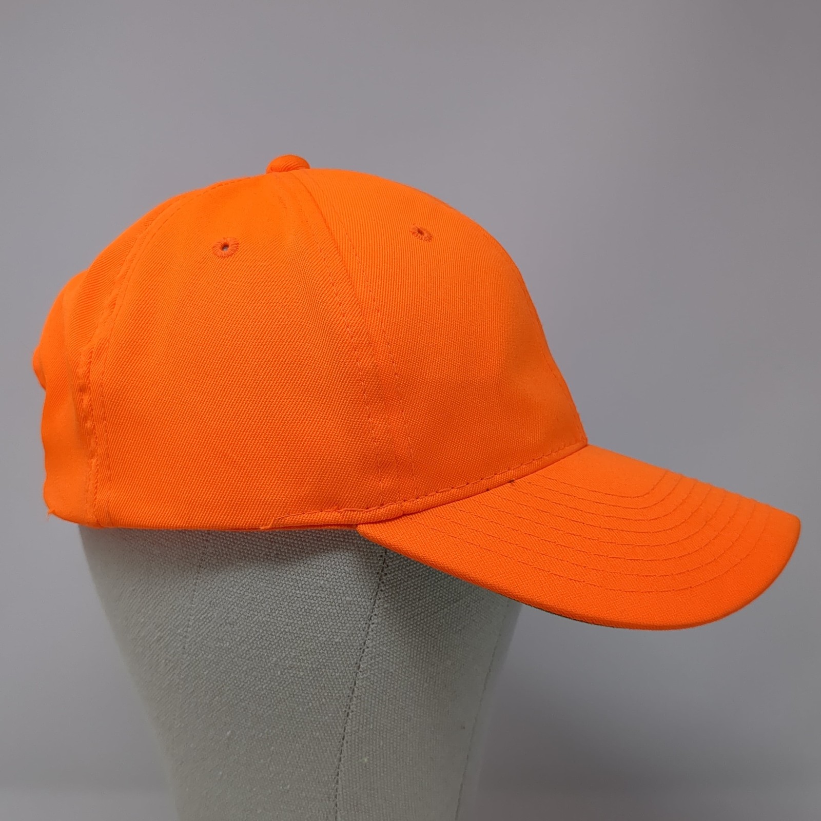 Signatures Snapback Hat Solid Orange One Size Bla… - image 5