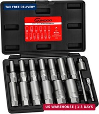 16pcs Bolt Extractor Kit, Stripped Bolt Extractor Set, Deep Long Easy Out Set, L