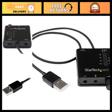 USB Sound Card with SPDIF Digital Audio  Stereo Mic - External Audio Adapter fo