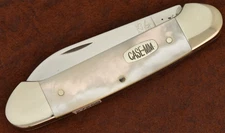 RARE CASE XX USA 1/500 MOTHER OF PEARL CANOE KNIFE MM MILLENIUM 82131 SS (27259
