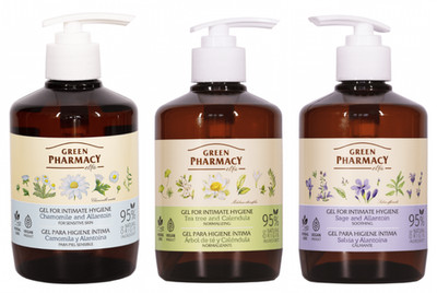 GRÜNES APOTHEKENGEL FÜR INTIMHYGIENE KAMILLE / SALBEI / TEEBAUM