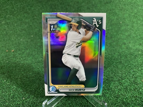 2024 Bowman Chrome Draft Nick Kurtz 1st Bowman Refractor #BDC-56 Athletics