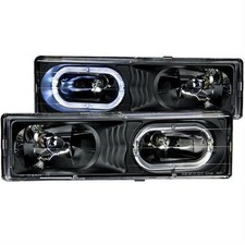 Anzo Headlights 111007 Halo W/Black Housing 1988-2000 GMC C/K 2500