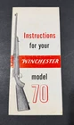 Vintage Winchester Model 70 Rifle Instruction Brochure