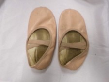 Dance Ballet Shoes Stelle Child 4 M Leather Double Strap Full Sole