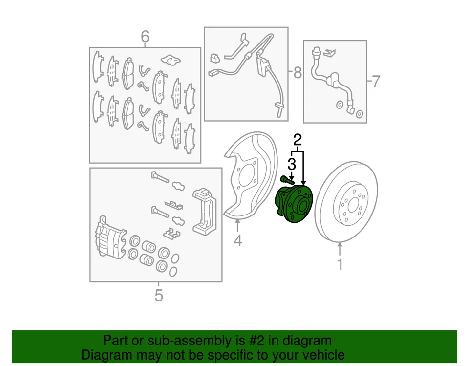 正品本田轮毂和轴承 44300-STX-A01 — 第 3/3 张图片