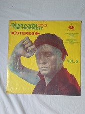 JOHNNY CASH "THE TRUE WEST" LP TAIWAN RARE RECORD - RED MARBLE VINYL - EXCELLENT