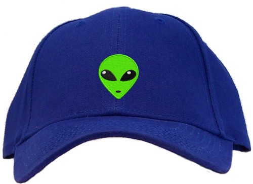 Green Alien Head Embroidered Baseball Cap - Available in 7 Colors - Hat - Picture 5 of 9
