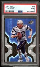 Tom Brady Card 2007 SPX #58 PSA 9
