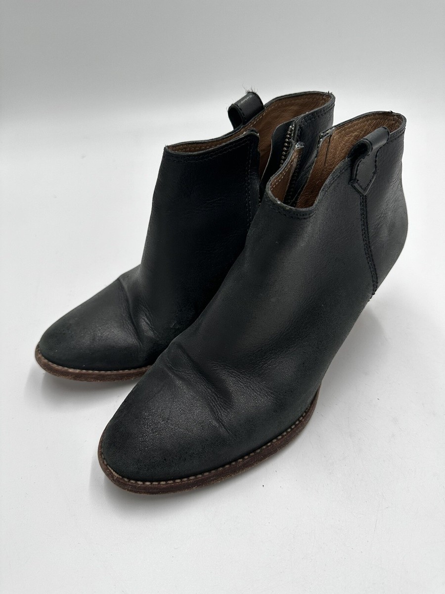 madewell black leather Billie boots booties women's