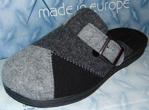 Hausschuhe Pantoffeln robuste Puschen Schlupfer Finken Filz 40-47 Intermax - Bild 7 von 8