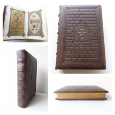1863 The CHRISTIAN YEAR Fine Binding by Cundall & Miller OXFORD Bible LEATHER