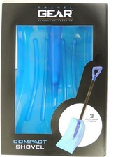 Travel Gear Blue Compact Shovel with 3 Easy-Snap Pieces Perfect for a Car