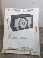 PF 1956 ZENITH AC/DC DESKTOP AM/FM RADIO Mod Y832E Y832R Repair Data Manual READ
