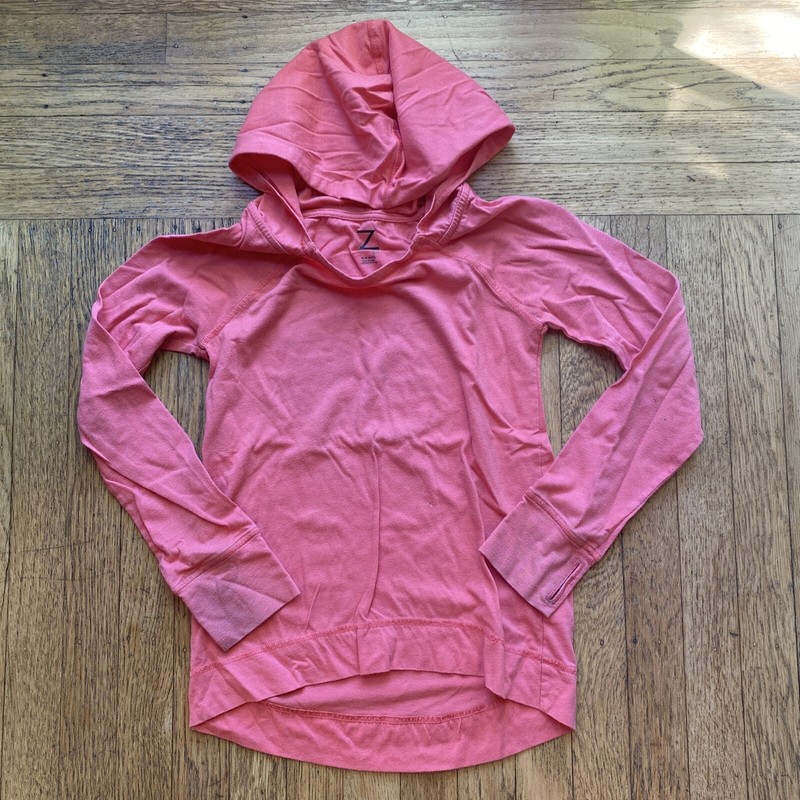 Girl’s Sz 8/10 Zella Pink Light Weight Long Sleeve Hoodie Sweat Shirt Pullover