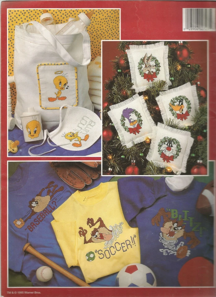 Counted Cross Stitch Patterns Looney Tunes Characters Tas Tweety Bugs Daffy N73 - Image 4 of 4