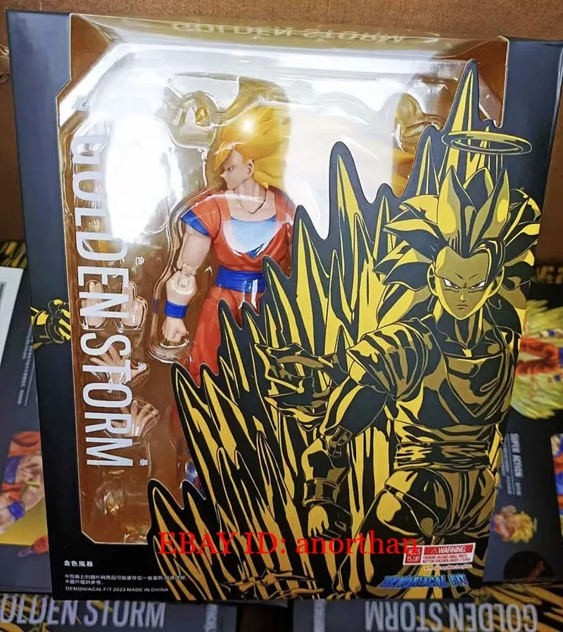 New Demoniacal Fit Super Saiyan 3 Golden Storm Son Goku 1/12 Action Figure  Stock