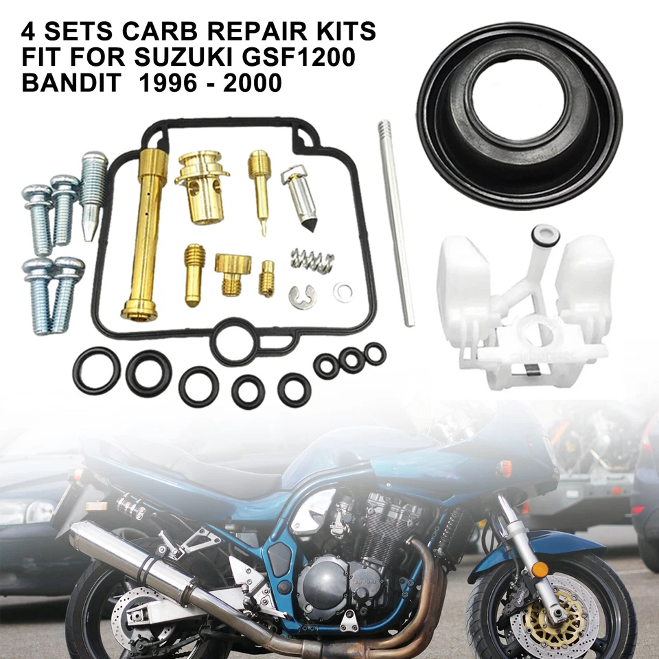 For 96-2000 Suzuki GSF1200 Bandit GV75A Carburetor Rebuild Carb Repair Kit 4Sets - Image 2 of 4