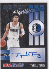 2020-21 Panini NBA Hoops Tyrell Terry Rookie Ink Auto #RI-TTY Dallas Mavericks