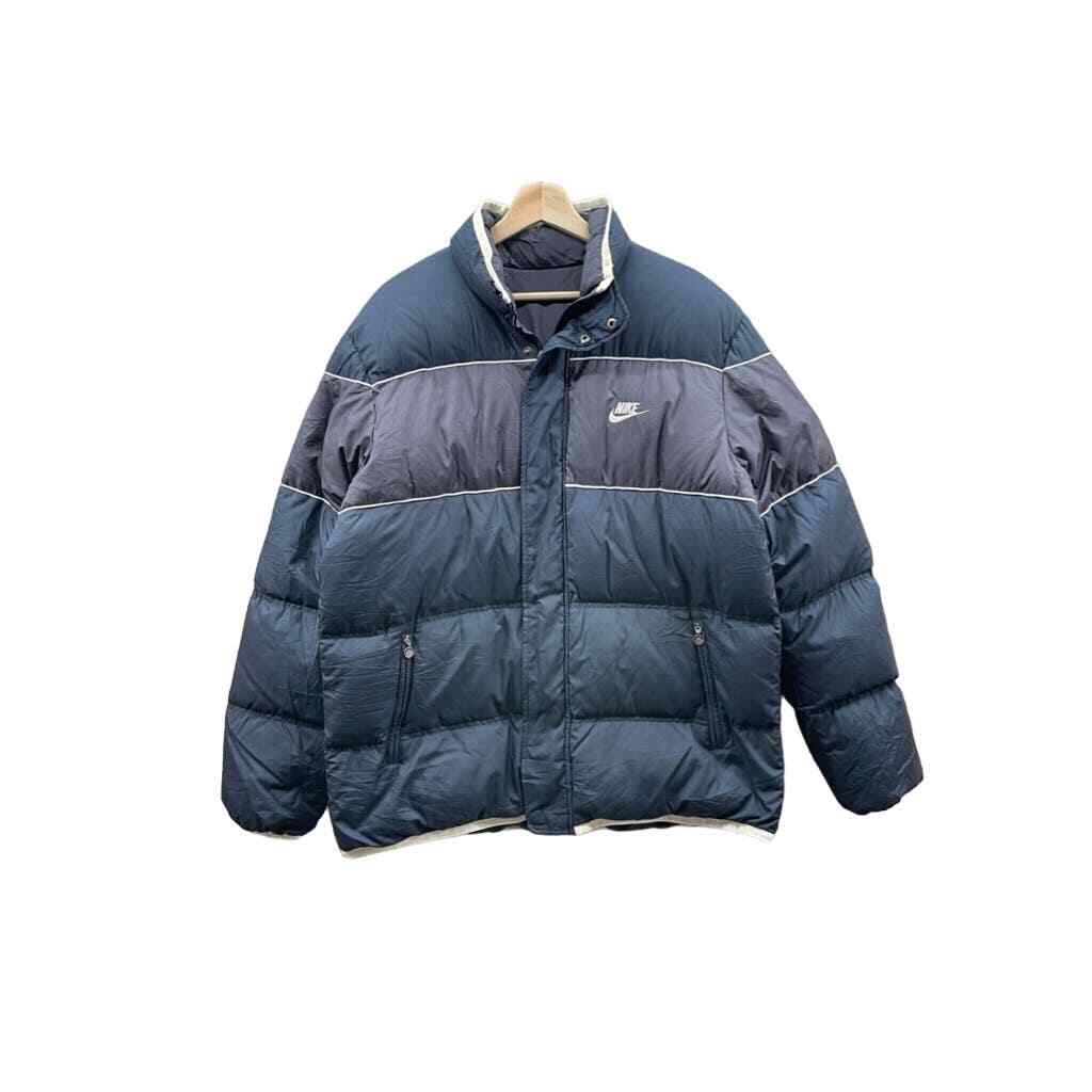 2000's Nike Men's Two-Tone Reversible Quilted Down Puffer 2000's Nike Men's Two-Tone Reversible Quilted Down Puffer