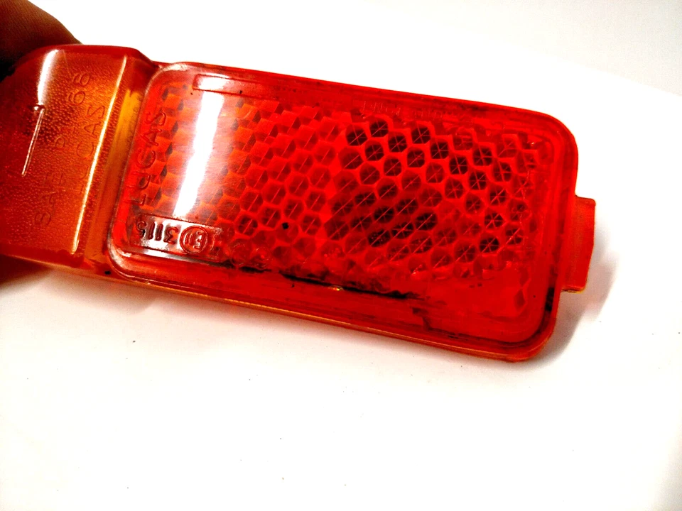 Lente de luz marcadora lateral ámbar delantera derecha Jaguar XJ6 XJS 1976-1991 OEM 54579359 Foto 3 de 4