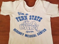 Penn State Hershey Medical Center Vintage Newborn Shirt 1983 Nittany Lion
