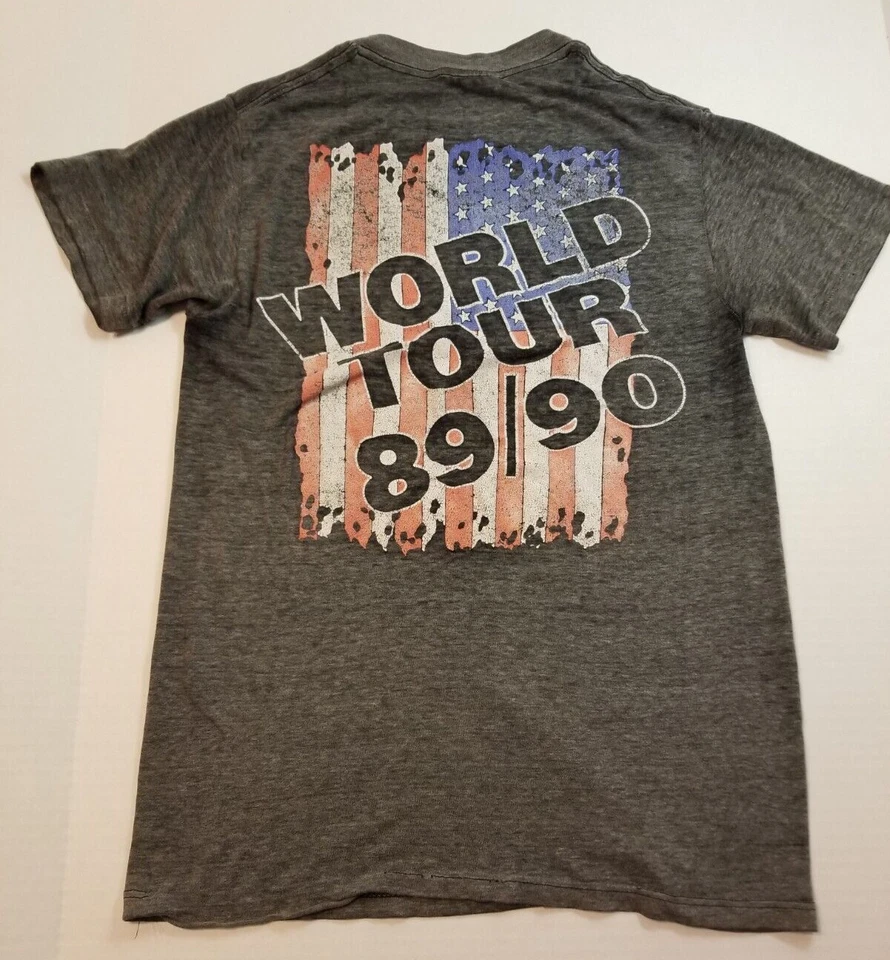 SKID ROW NEW SEALED Cassette Black Strip + Vintage Concert Tour 89/90 shirt  🤘 - Image 3 of 4