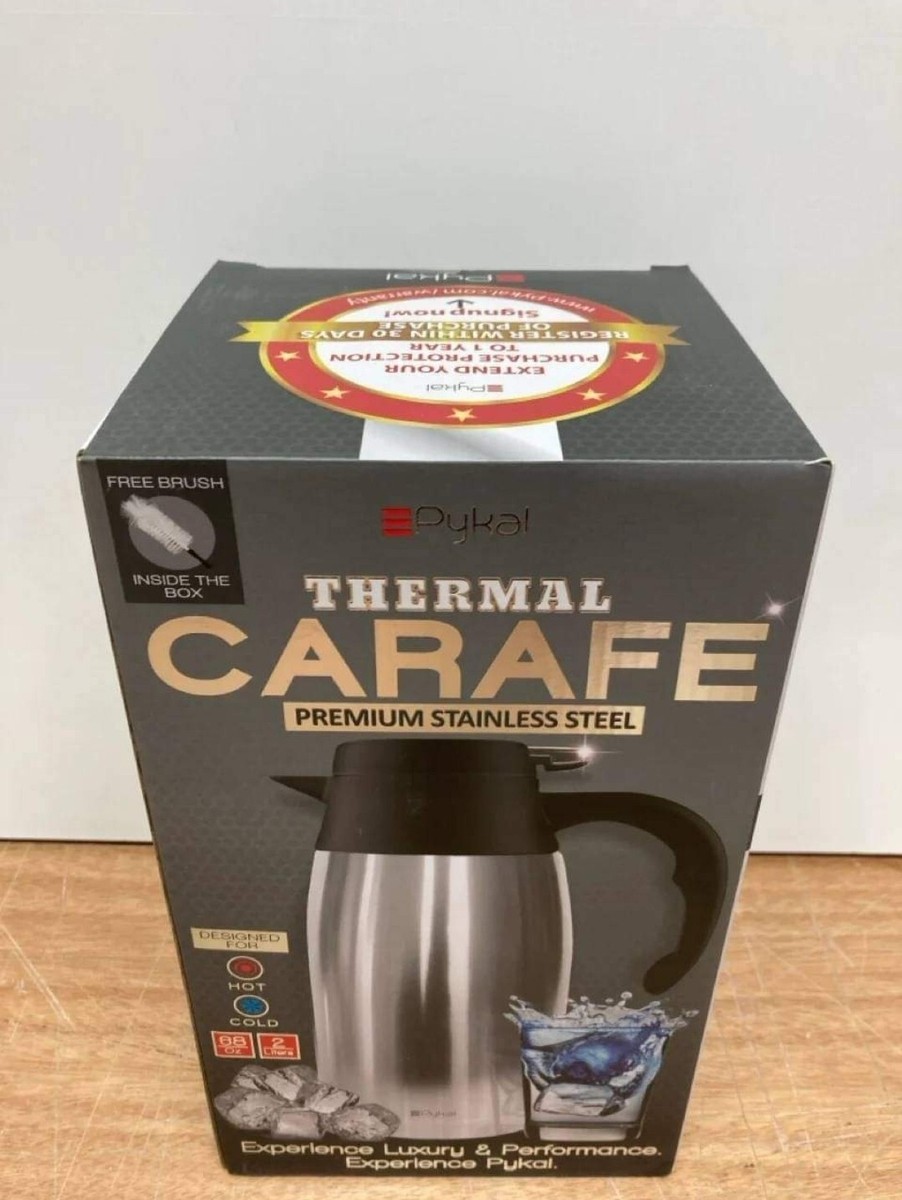 Pykal Thermal Coffee Jug 68 Oz or 2l Vacuum Insulated Water or - Main Image
